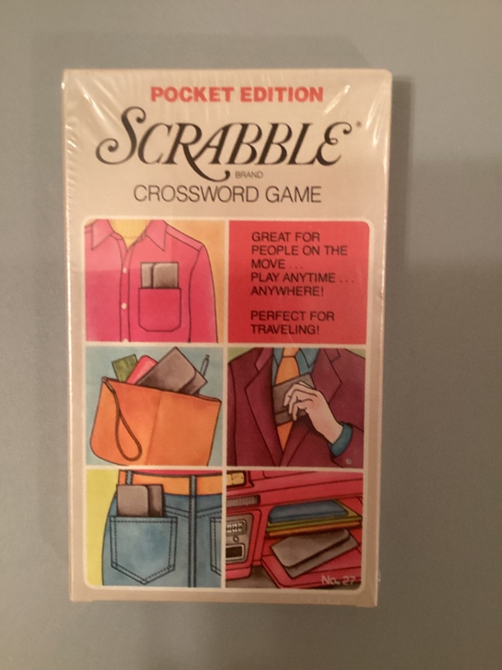 Vintage Scrabble Pocket Edition Word Game